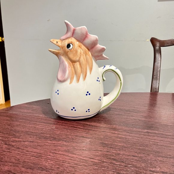 Vintage Rooster Ceramic Pitcher, Piccadilly Circus, c. Mid 80’s - Picture 2 of 10
